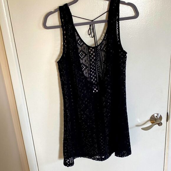 NWOT- Black swimsuit coverup- Size Medium - Picture 1 of 10
